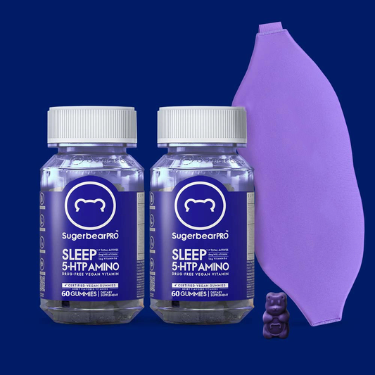 SugerbearPRO Sleep 5-HTP Amino Vitamin - 4 Month Pack + Free Gift