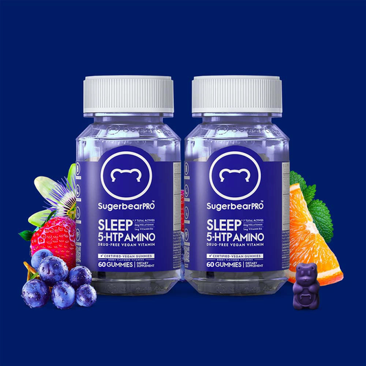 SugerbearPRO Sleep 5-HTP Amino Vitamin - 4 Month Pack + Free Gift