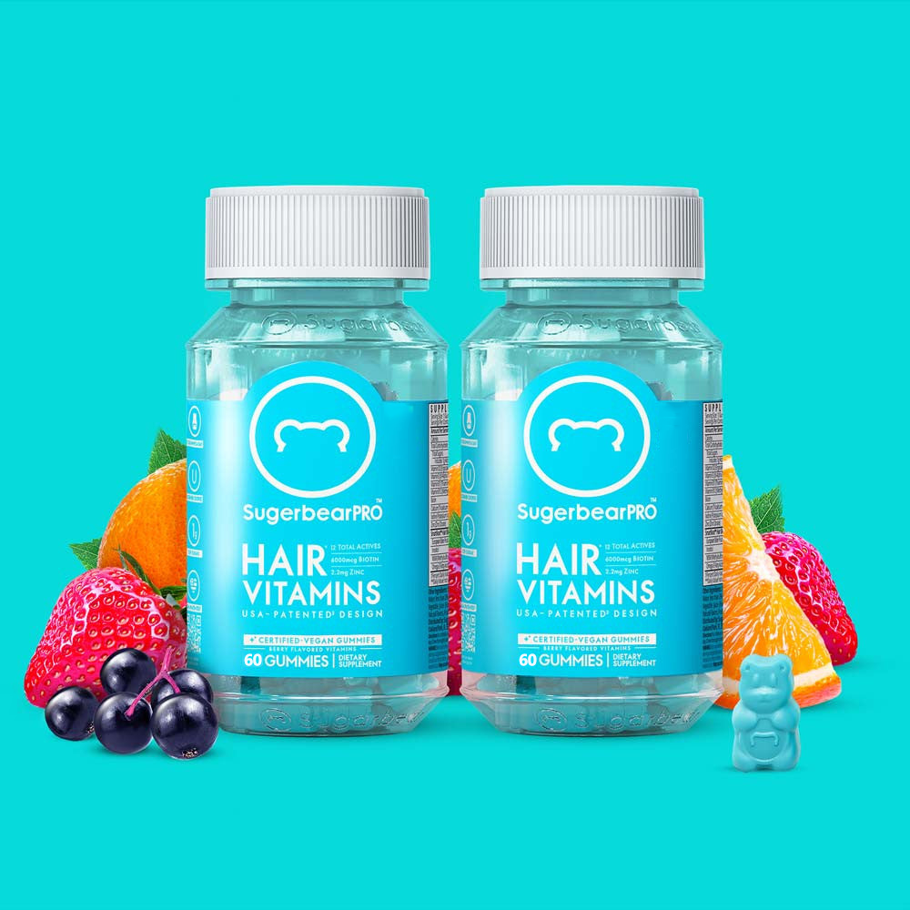 SugerbearPRO Hair Vitamin Vegan Gummies - 4 Month Pack + Free Gift