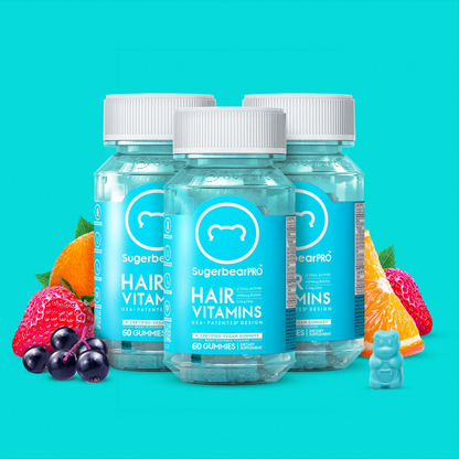 SugerbearPRO Hair Vitamin Vegan Gummies - 6 Month Pack + Free Gift